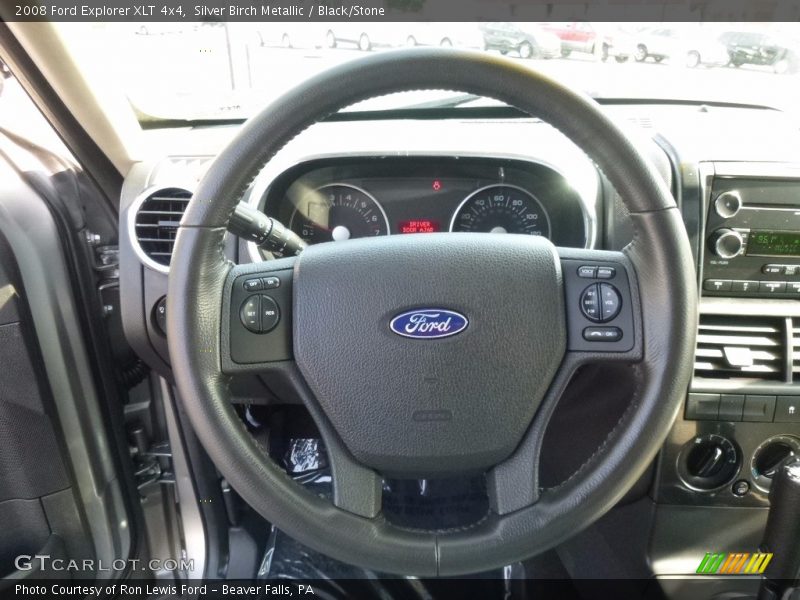Silver Birch Metallic / Black/Stone 2008 Ford Explorer XLT 4x4