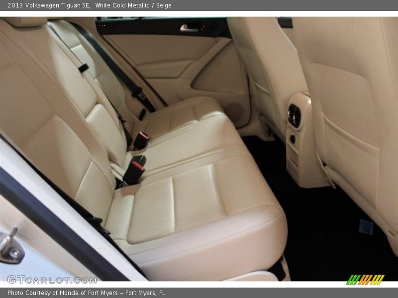 White Gold Metallic / Beige 2013 Volkswagen Tiguan SE