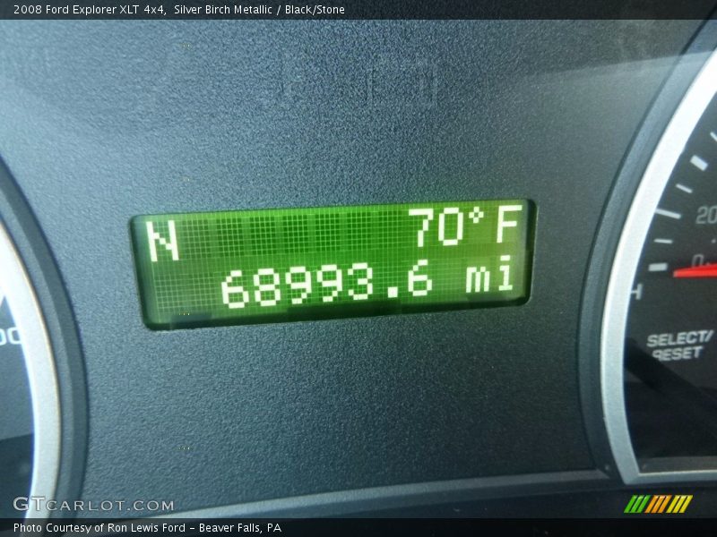 Silver Birch Metallic / Black/Stone 2008 Ford Explorer XLT 4x4