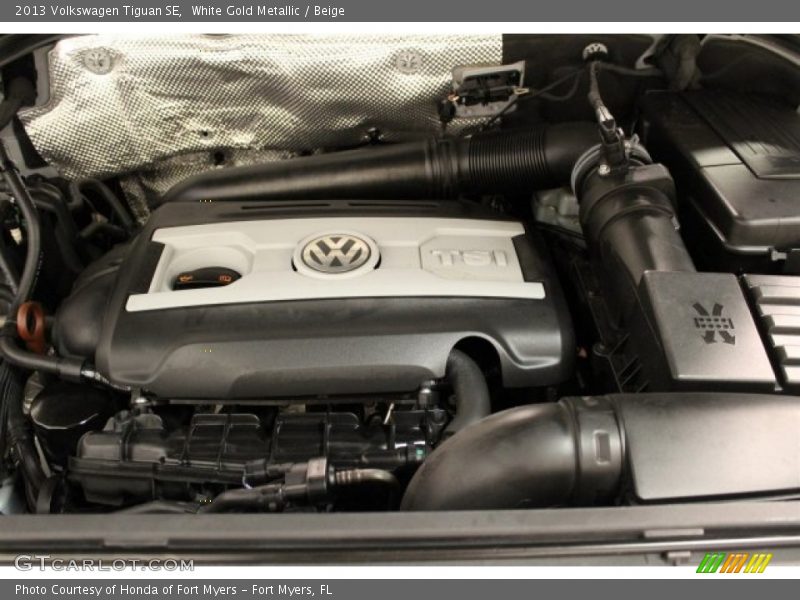 White Gold Metallic / Beige 2013 Volkswagen Tiguan SE