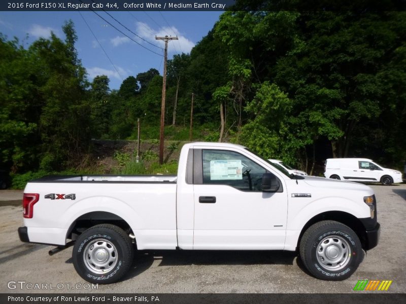 Oxford White / Medium Earth Gray 2016 Ford F150 XL Regular Cab 4x4