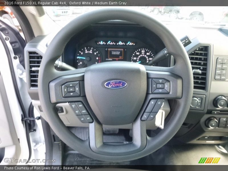 Oxford White / Medium Earth Gray 2016 Ford F150 XL Regular Cab 4x4