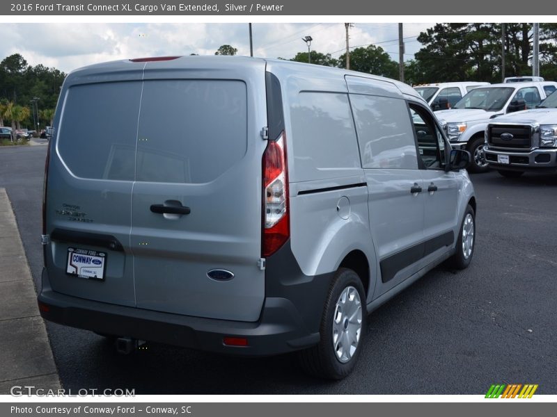 Silver / Pewter 2016 Ford Transit Connect XL Cargo Van Extended
