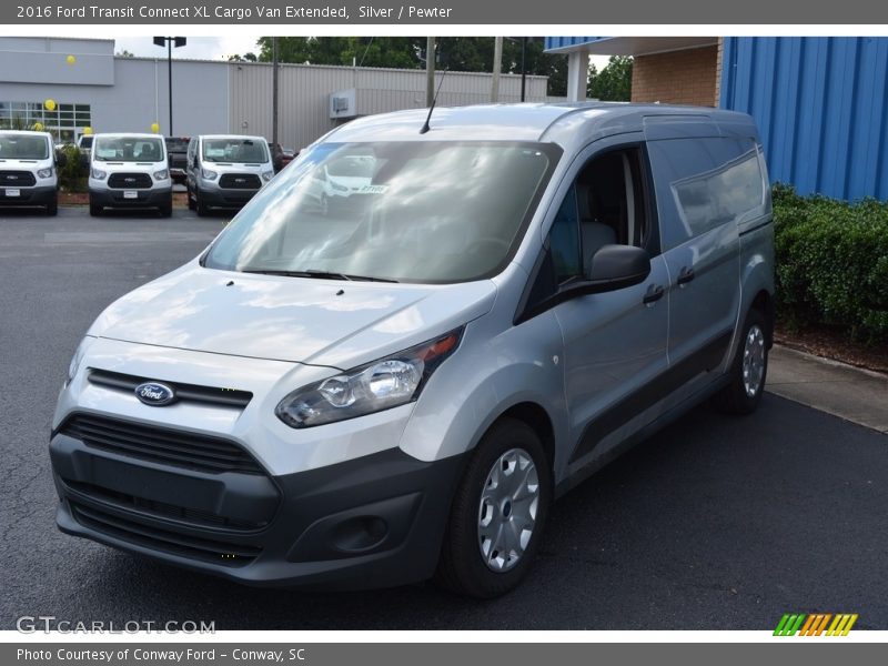 Silver / Pewter 2016 Ford Transit Connect XL Cargo Van Extended