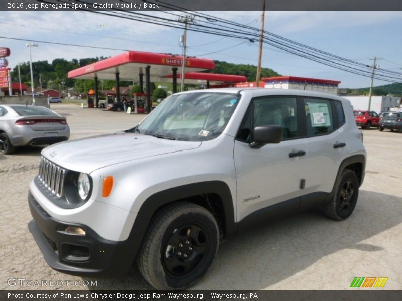 Glacier Metallic / Black 2016 Jeep Renegade Sport