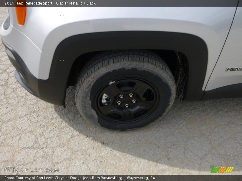 Glacier Metallic / Black 2016 Jeep Renegade Sport
