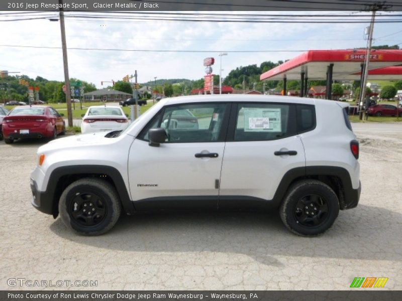 Glacier Metallic / Black 2016 Jeep Renegade Sport