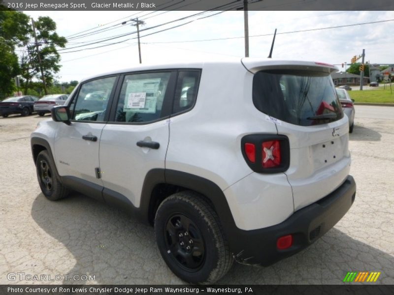 Glacier Metallic / Black 2016 Jeep Renegade Sport