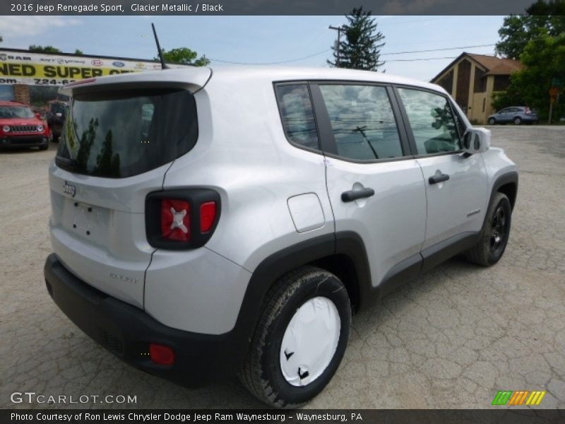 Glacier Metallic / Black 2016 Jeep Renegade Sport