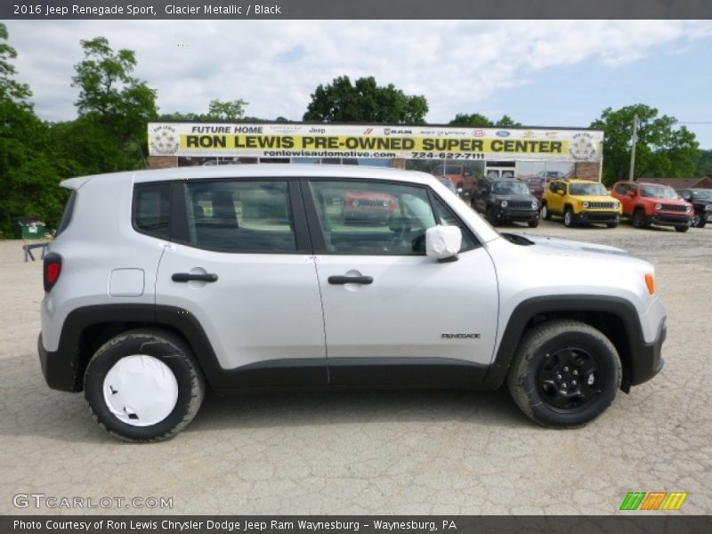 Glacier Metallic / Black 2016 Jeep Renegade Sport