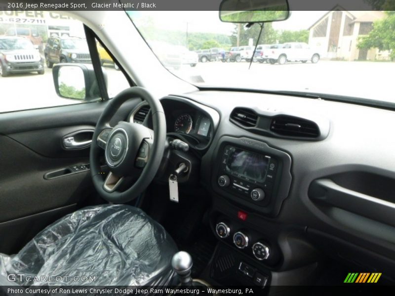 Glacier Metallic / Black 2016 Jeep Renegade Sport