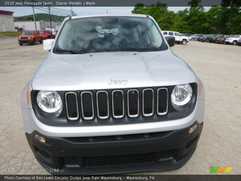 Glacier Metallic / Black 2016 Jeep Renegade Sport