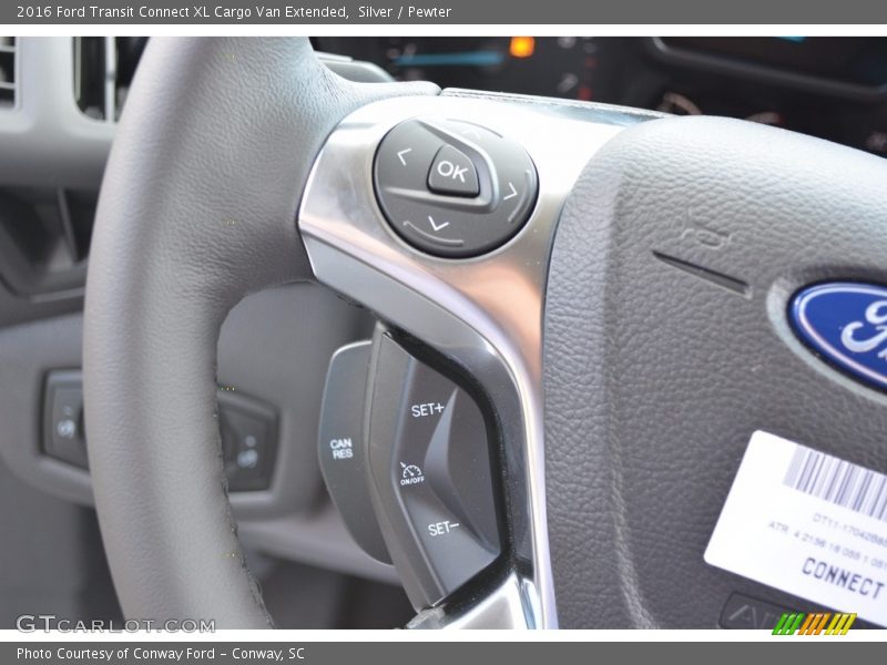 Silver / Pewter 2016 Ford Transit Connect XL Cargo Van Extended