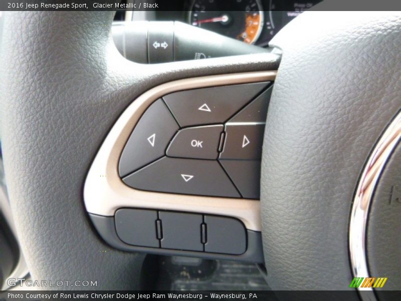 Glacier Metallic / Black 2016 Jeep Renegade Sport