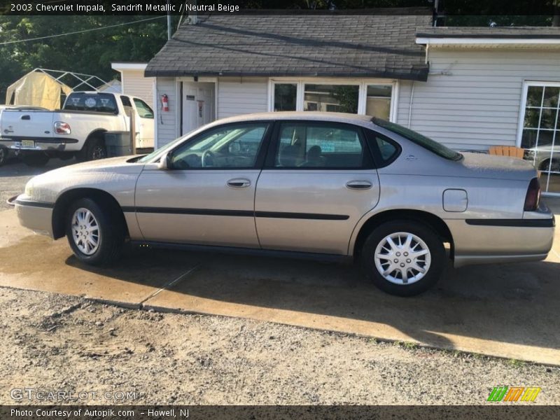 Sandrift Metallic / Neutral Beige 2003 Chevrolet Impala