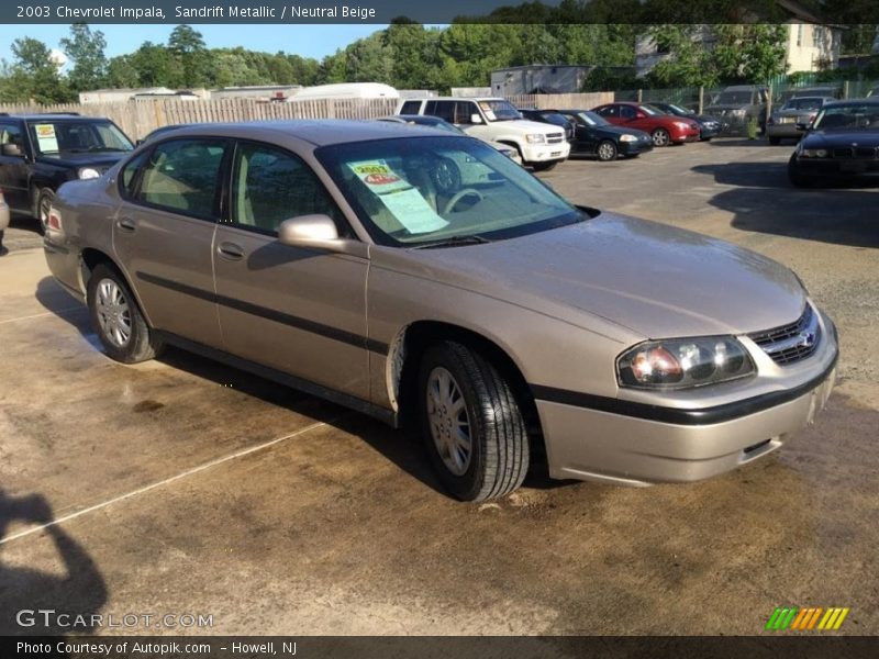 Sandrift Metallic / Neutral Beige 2003 Chevrolet Impala