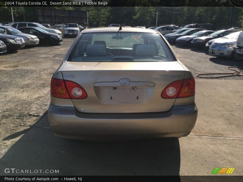 Desert Sand Mica / Pebble Beige 2004 Toyota Corolla CE