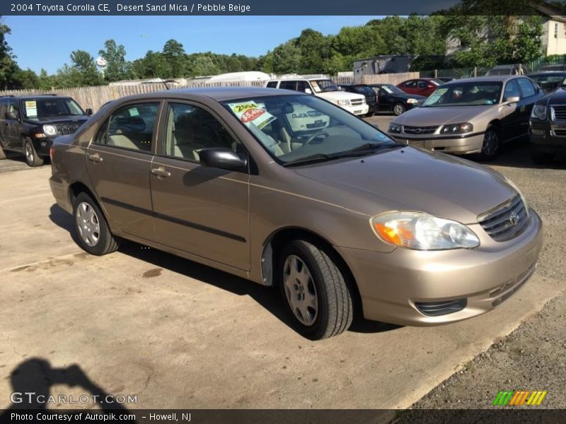 Desert Sand Mica / Pebble Beige 2004 Toyota Corolla CE