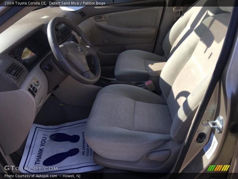 Desert Sand Mica / Pebble Beige 2004 Toyota Corolla CE