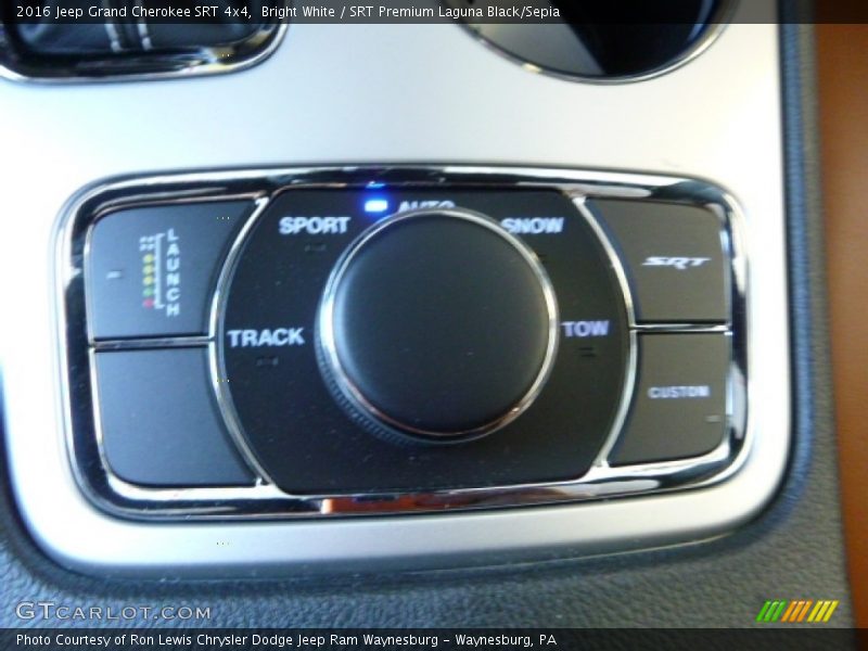 Bright White / SRT Premium Laguna Black/Sepia 2016 Jeep Grand Cherokee SRT 4x4