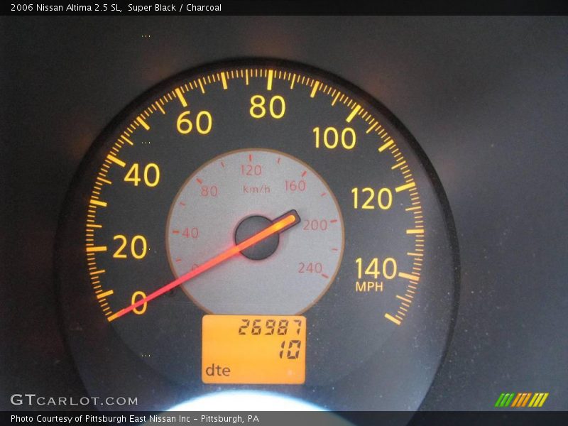Super Black / Charcoal 2006 Nissan Altima 2.5 SL