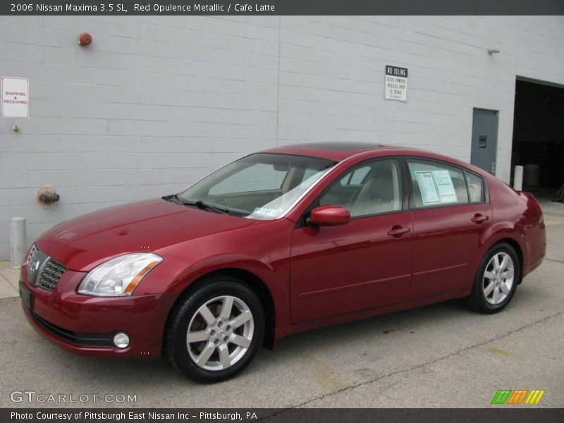Red Opulence Metallic / Cafe Latte 2006 Nissan Maxima 3.5 SL