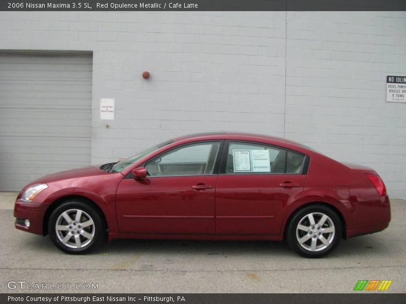 Red Opulence Metallic / Cafe Latte 2006 Nissan Maxima 3.5 SL