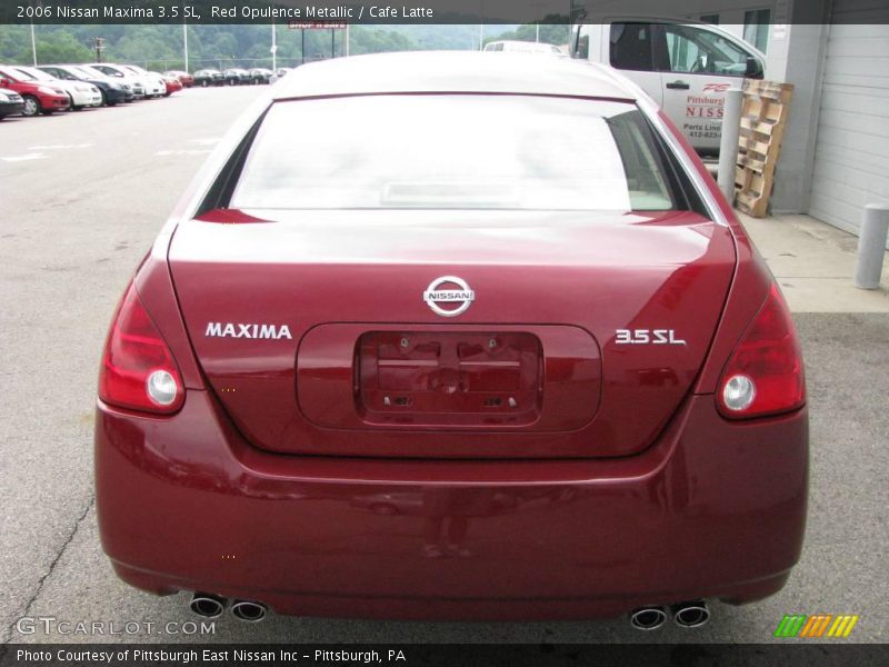 Red Opulence Metallic / Cafe Latte 2006 Nissan Maxima 3.5 SL