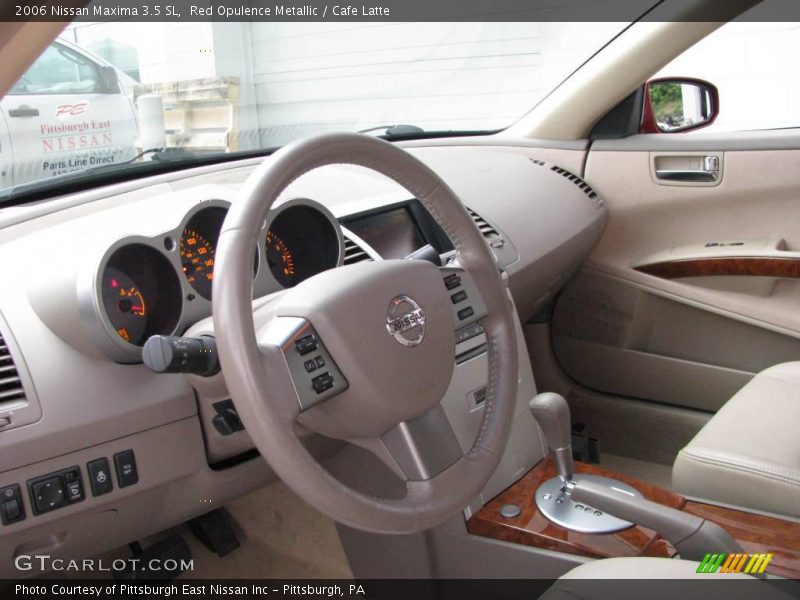 Red Opulence Metallic / Cafe Latte 2006 Nissan Maxima 3.5 SL