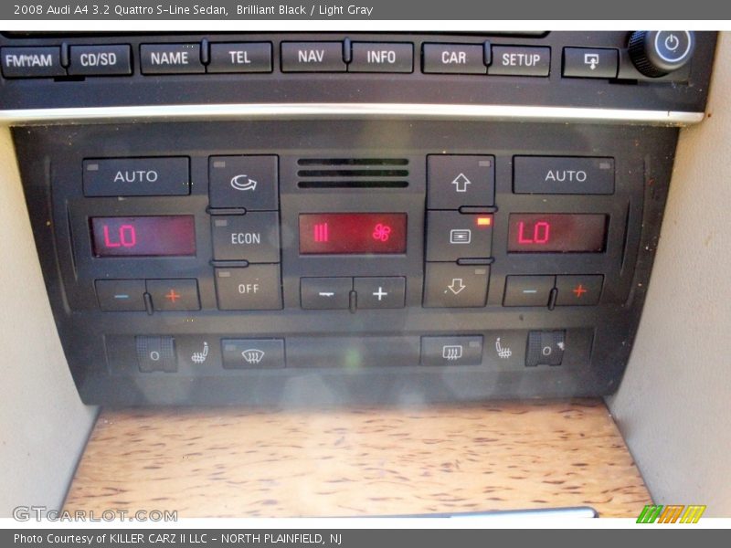 Brilliant Black / Light Gray 2008 Audi A4 3.2 Quattro S-Line Sedan