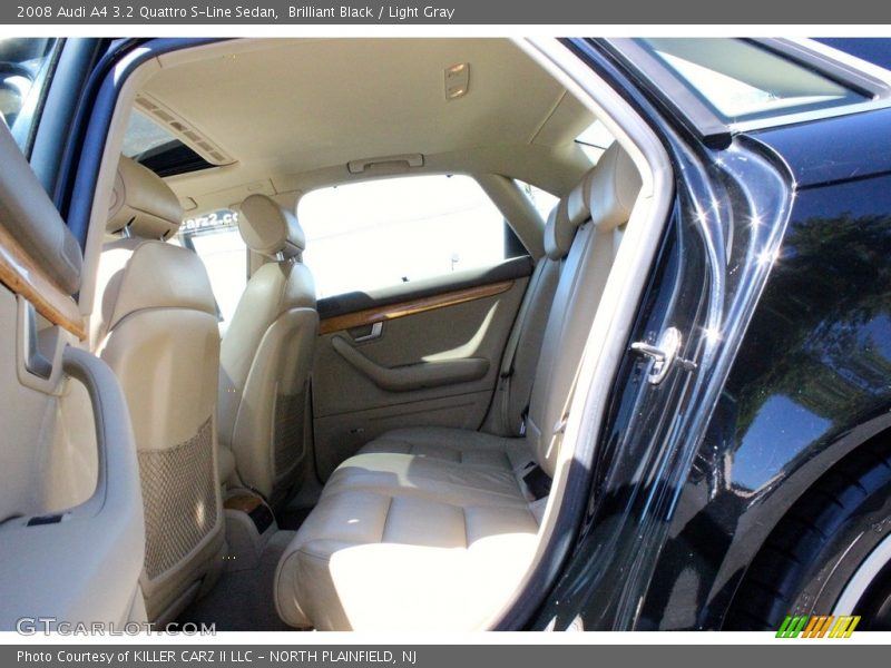 Brilliant Black / Light Gray 2008 Audi A4 3.2 Quattro S-Line Sedan