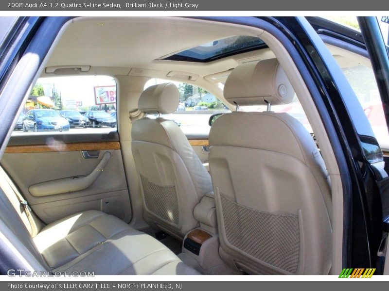Brilliant Black / Light Gray 2008 Audi A4 3.2 Quattro S-Line Sedan