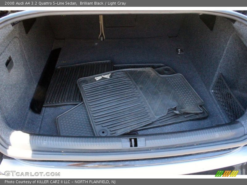 Brilliant Black / Light Gray 2008 Audi A4 3.2 Quattro S-Line Sedan
