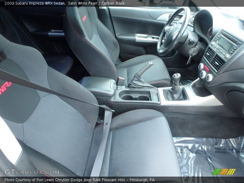 Satin White Pearl / Carbon Black 2009 Subaru Impreza WRX Sedan