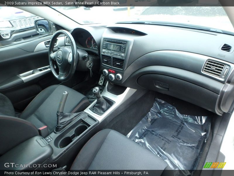 Satin White Pearl / Carbon Black 2009 Subaru Impreza WRX Sedan