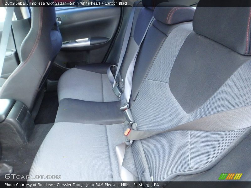Satin White Pearl / Carbon Black 2009 Subaru Impreza WRX Sedan
