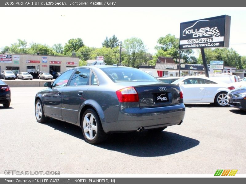 Light Silver Metallic / Grey 2005 Audi A4 1.8T quattro Sedan