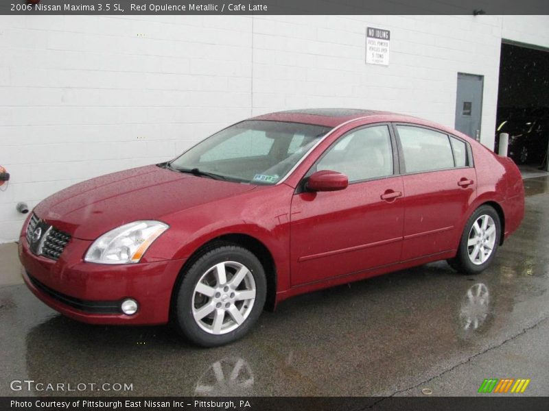 Red Opulence Metallic / Cafe Latte 2006 Nissan Maxima 3.5 SL