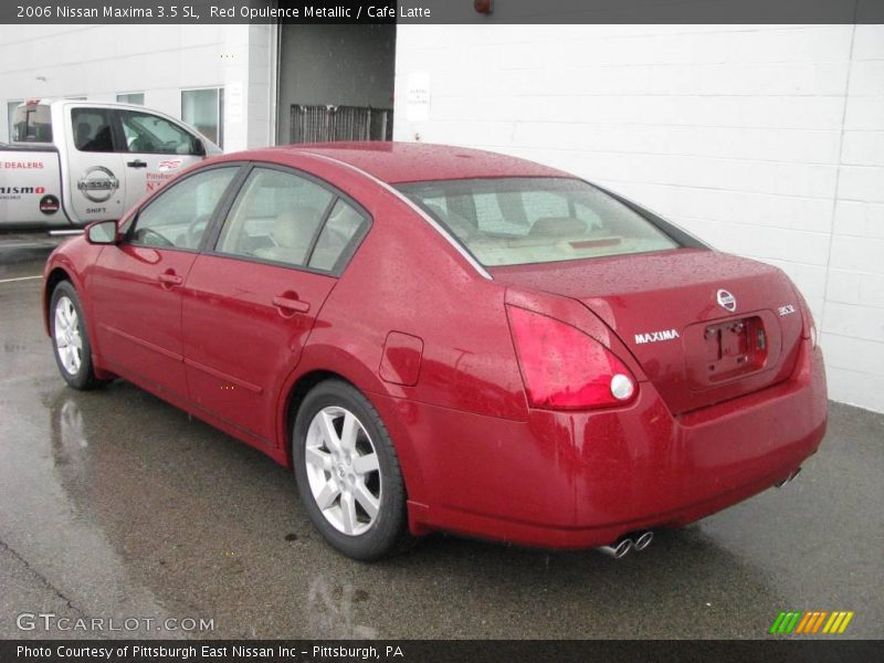 Red Opulence Metallic / Cafe Latte 2006 Nissan Maxima 3.5 SL