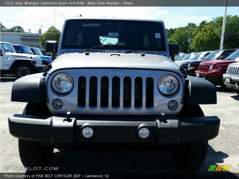Billet Silver Metallic / Black 2016 Jeep Wrangler Unlimited Sport 4x4 RHD