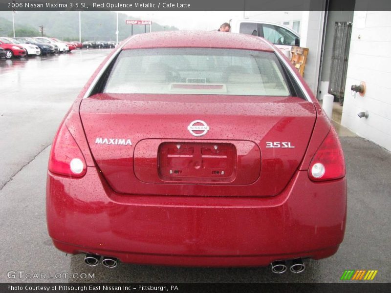 Red Opulence Metallic / Cafe Latte 2006 Nissan Maxima 3.5 SL