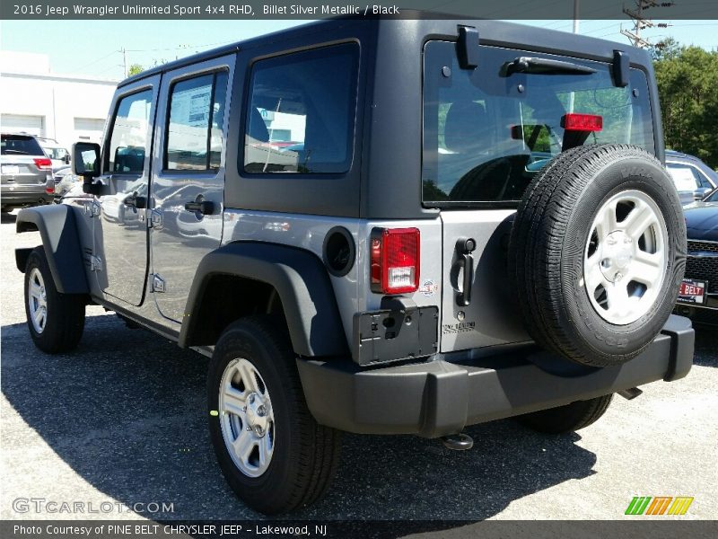 Billet Silver Metallic / Black 2016 Jeep Wrangler Unlimited Sport 4x4 RHD