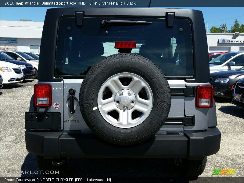 Billet Silver Metallic / Black 2016 Jeep Wrangler Unlimited Sport 4x4 RHD
