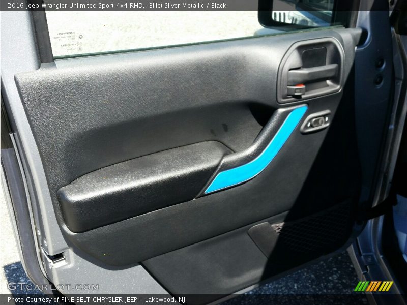 Billet Silver Metallic / Black 2016 Jeep Wrangler Unlimited Sport 4x4 RHD