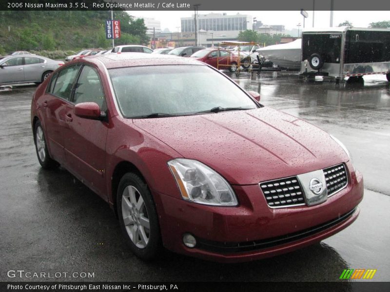 Red Opulence Metallic / Cafe Latte 2006 Nissan Maxima 3.5 SL
