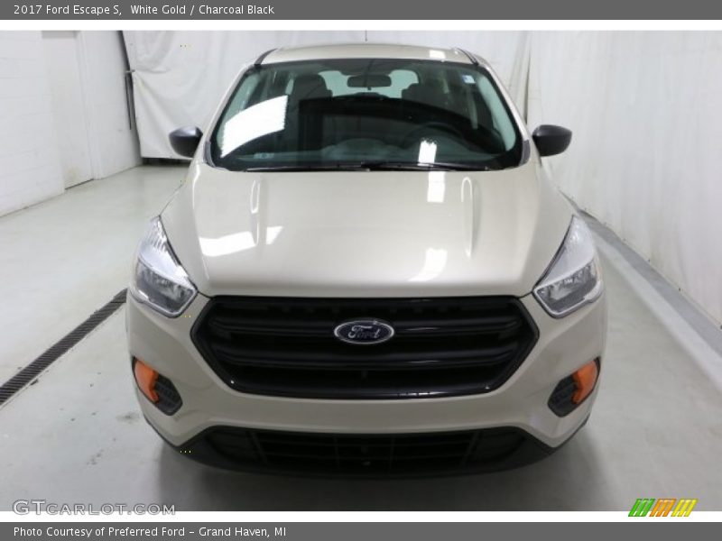White Gold / Charcoal Black 2017 Ford Escape S