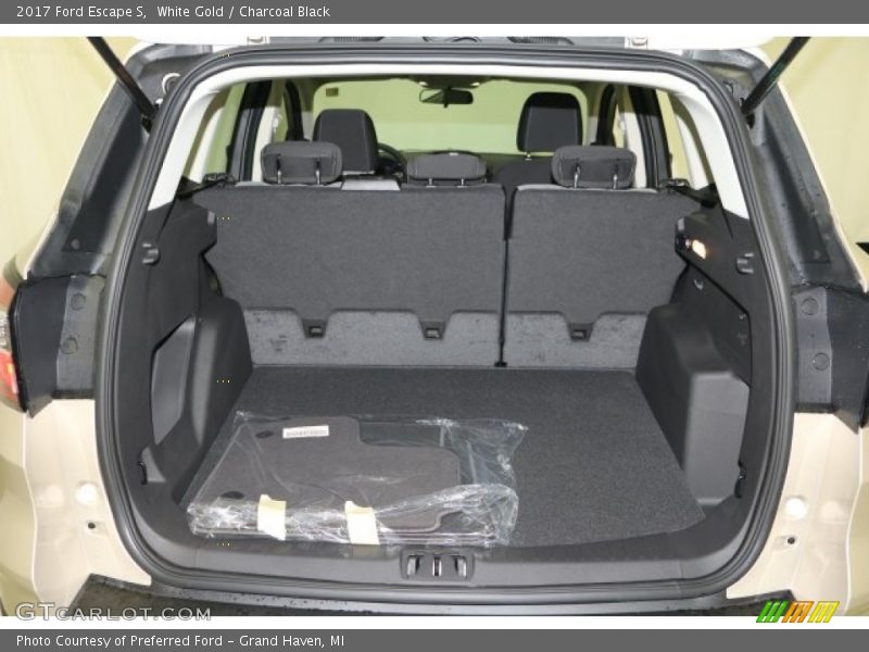 White Gold / Charcoal Black 2017 Ford Escape S