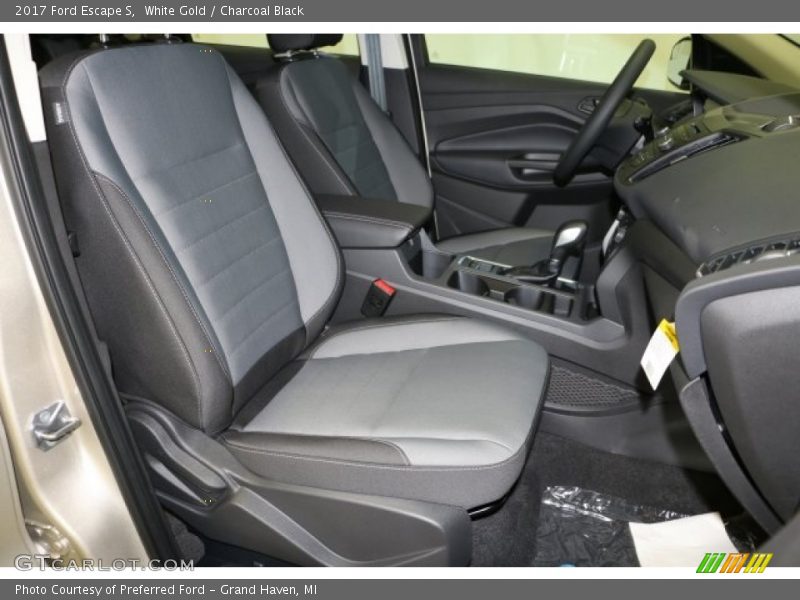 White Gold / Charcoal Black 2017 Ford Escape S