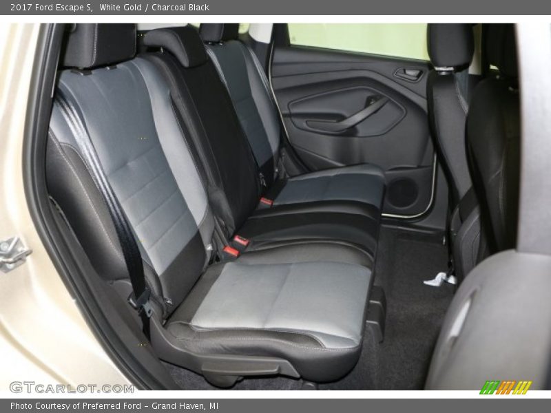 White Gold / Charcoal Black 2017 Ford Escape S