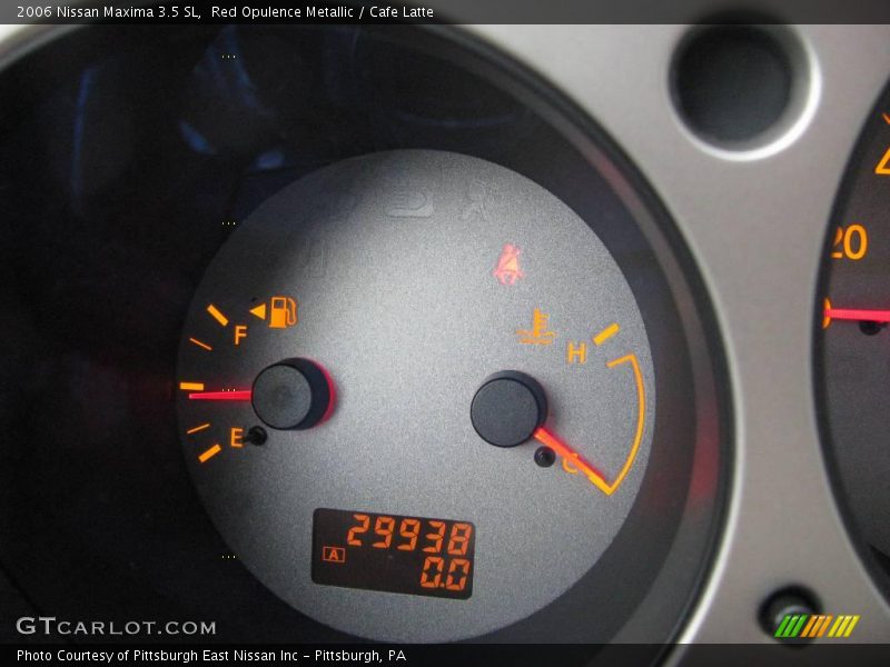 Red Opulence Metallic / Cafe Latte 2006 Nissan Maxima 3.5 SL